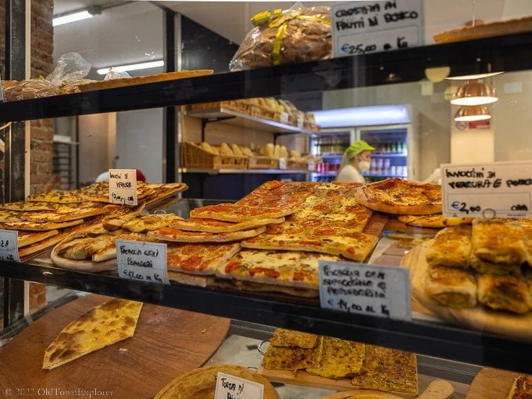 Focaccia in Genoa, Italy Focaccia in Genoa, Italy
