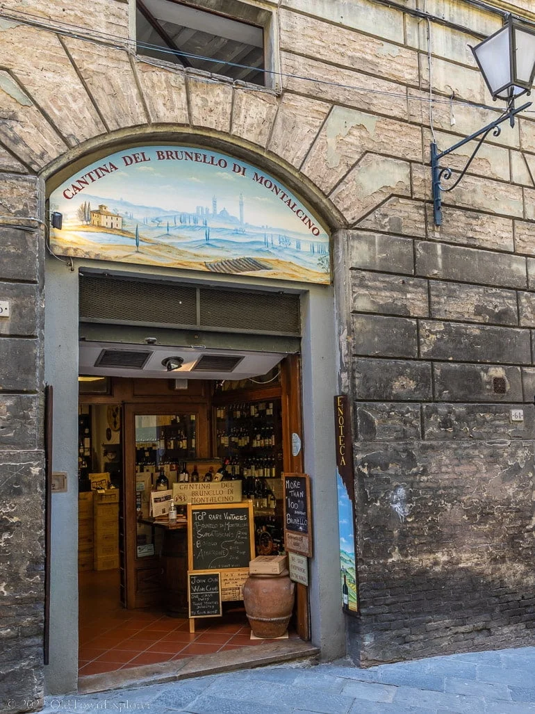 Cantina del Brunello de Montalcino in Siena, Italy