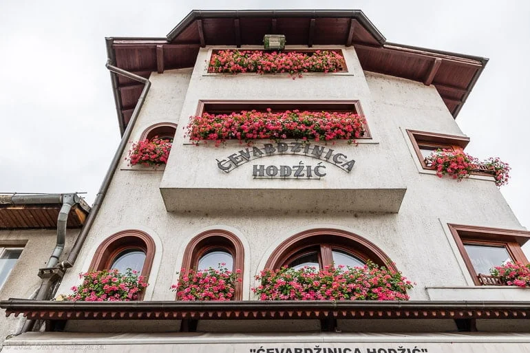 Cevabdzinica Hodzic restaurant in Sarajevo, Bosnia Cevabdzinica Hodzic restaurant in Sarajevo, Bosnia