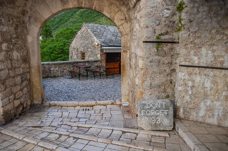 Dont Forget 1993 memorial Dont Forget 1993 memorial in Mostar, Bosnia and Herzegovina