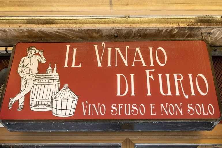 Vino Sfuso Siena at Il Vinaio di Furio