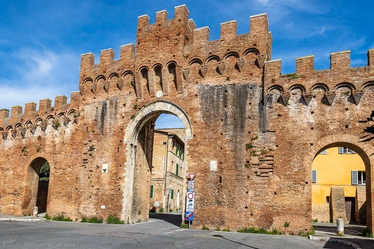 Porta Tufi in Siena, Italy