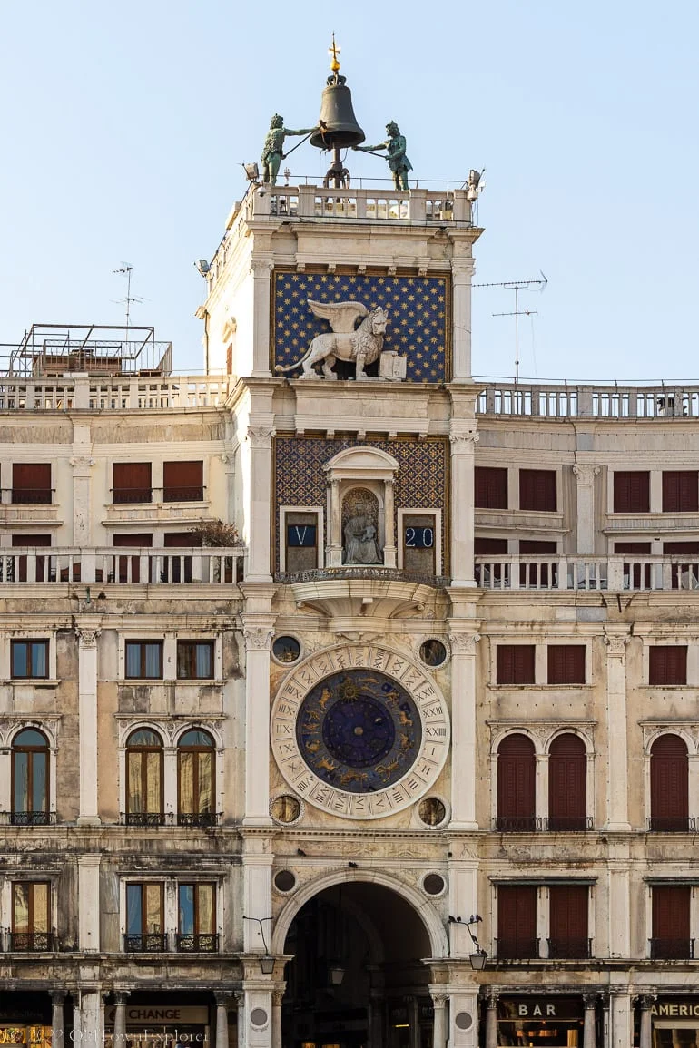 Torre dell'Orologio aka The Clock Tower in Venice, Italy