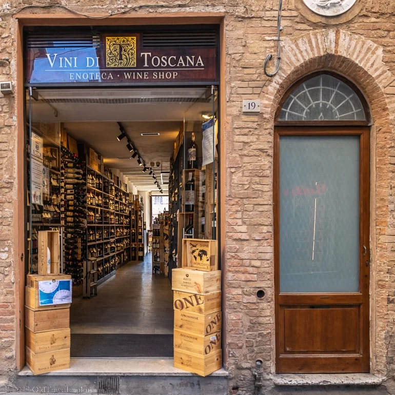 Vini di Toscana in Siena, Italy