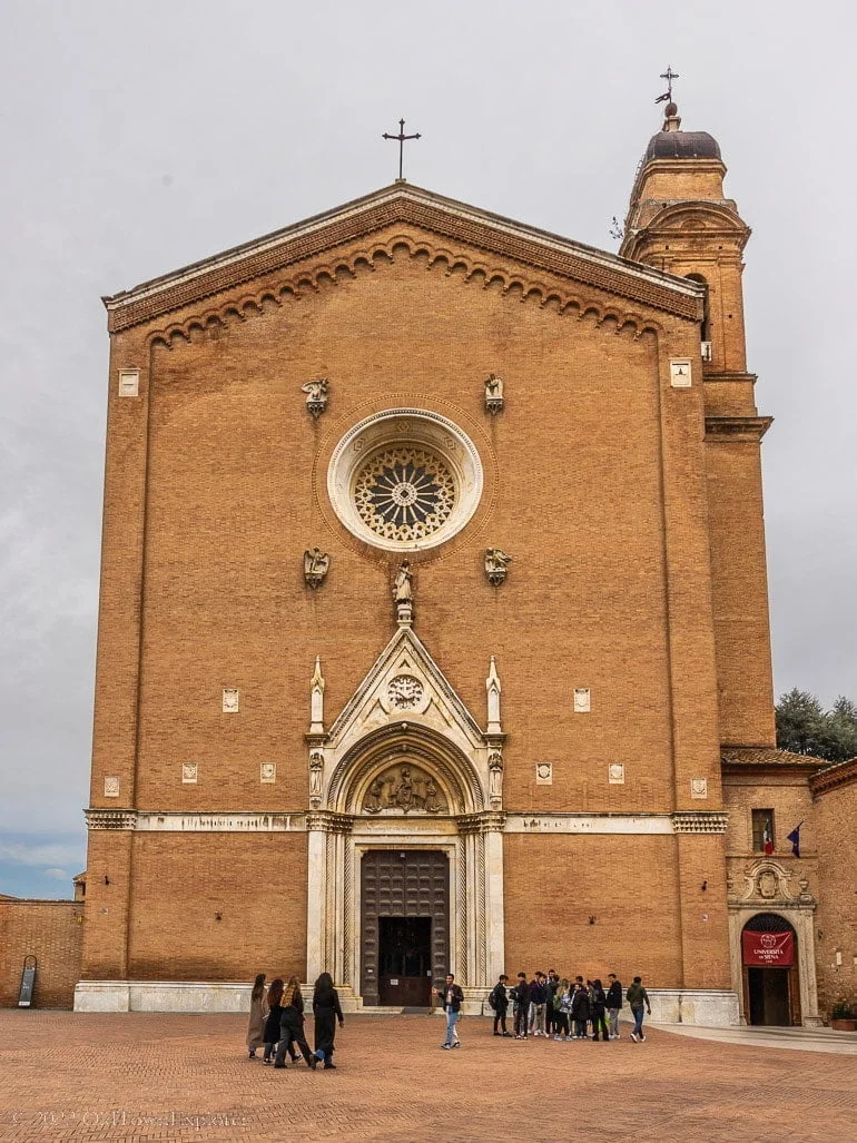 Basilica of San Francesco in Siena Italy