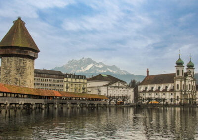 Chapel Bridge in Lucerne, Switzerland