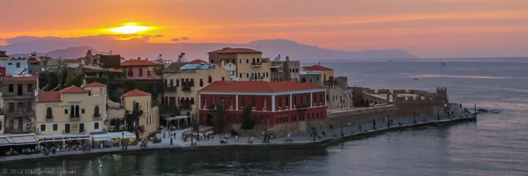 Venetian Harbor Chania Crete Greece