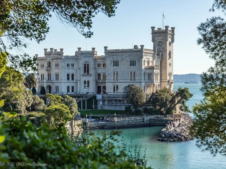 Miramare Castle in Trieste, Italy