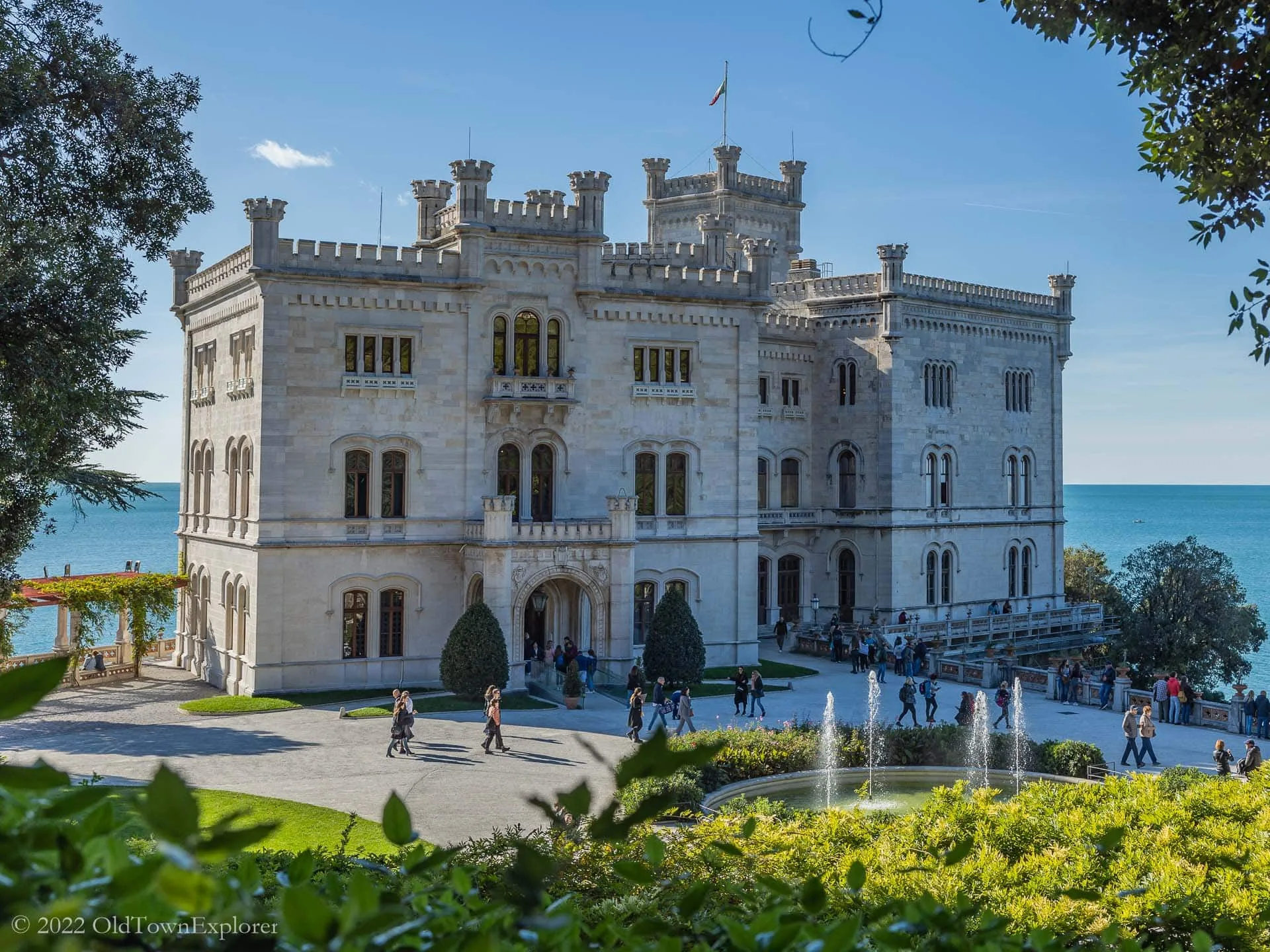 Miramare Castle in Trieste, Italy