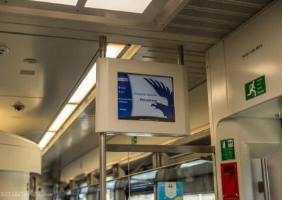 Train to Miramare from Trieste, Italy