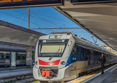 Train to Miramare from Trieste, Italy