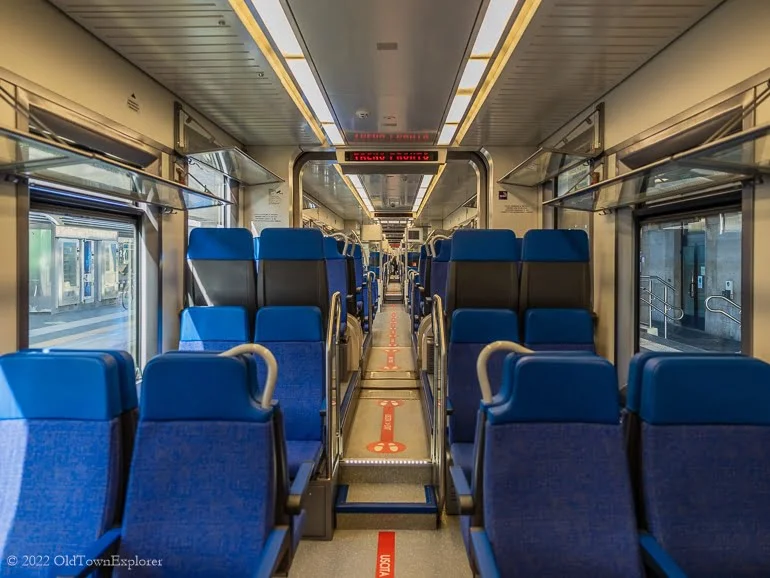 Train to Miramare from Trieste, Italy