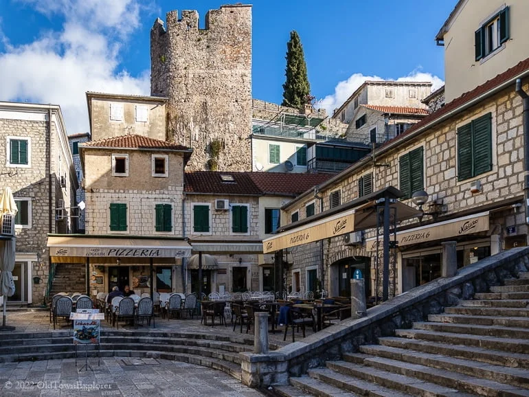 The small Old Town is one of the downsides of living in Herceg, Novi, Montenegro