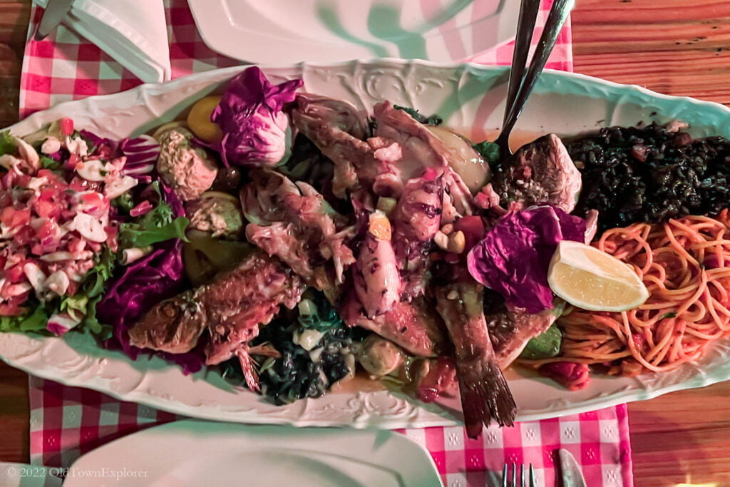 Fish Plate for Two at Konoba Feral in Herceg Novi, Montenegro