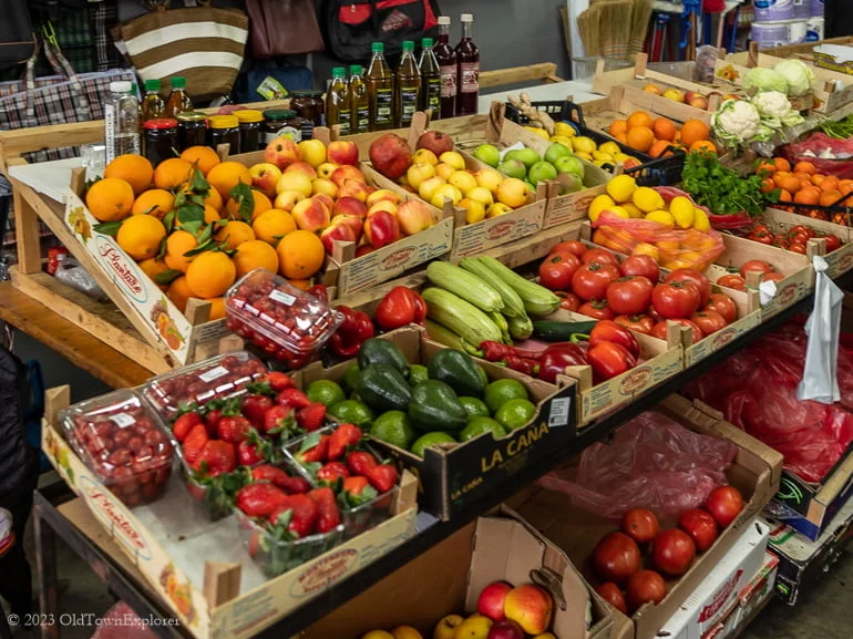 Green Market in Budva, Montenegro
