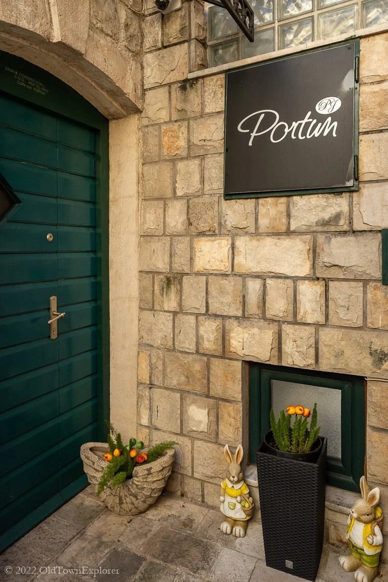 Portun wine bar in Herceg Novi, Montenegro