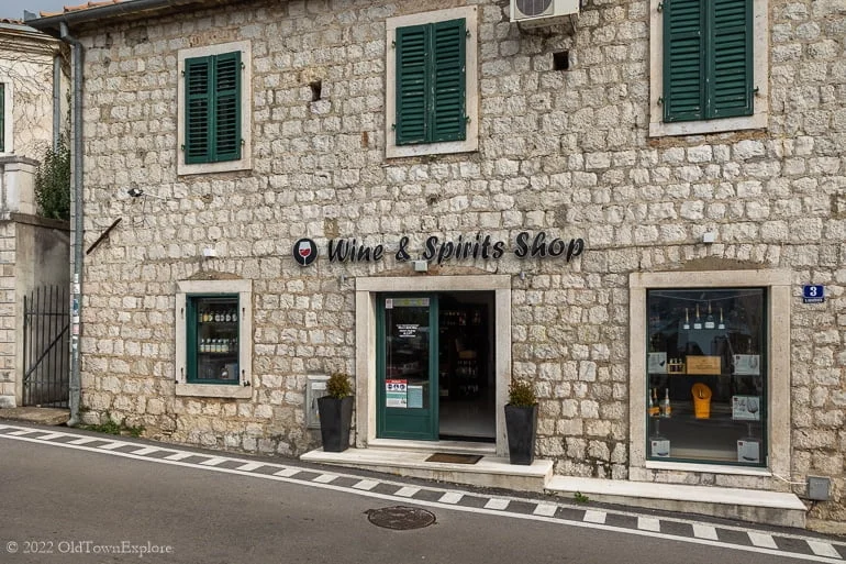 Wine & Spirits Shop in Herceg Novi, Montenegro