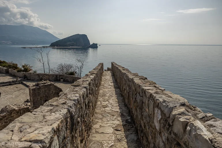 Old Town Walls in Budva, Montenegro Old Town Walls in Budva, Montenegro