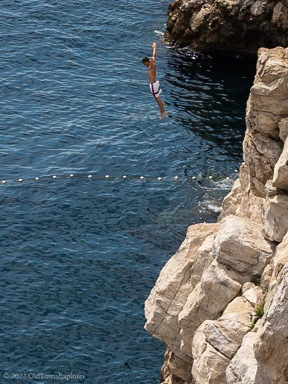 Diver in Dubrovnik, Croatia