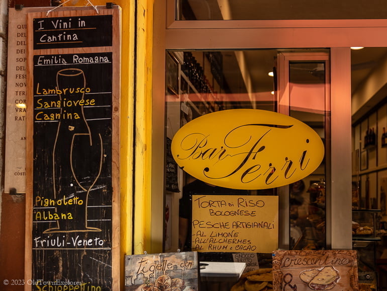 Bar Ferri in Bologna, Italy Bar Ferri in Bologna, Italy