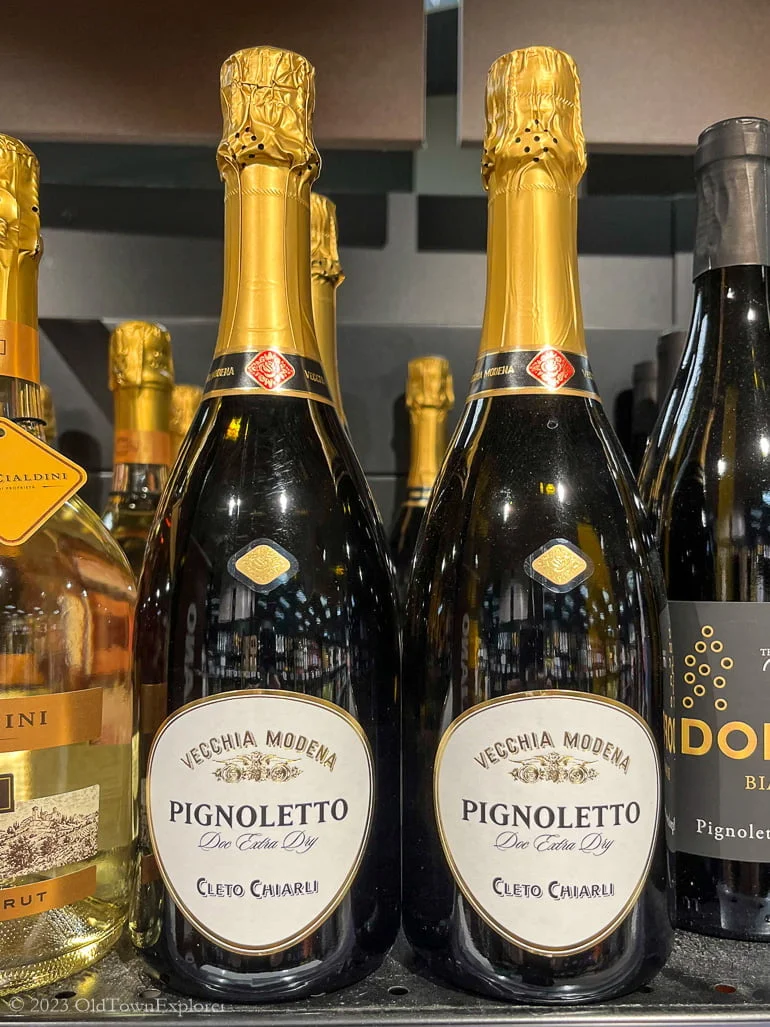 Cleto Chiarli Pignoletto in Bologna, Italy