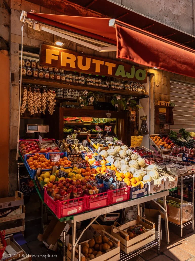 Quadrilatero Market in Bologna, Italy