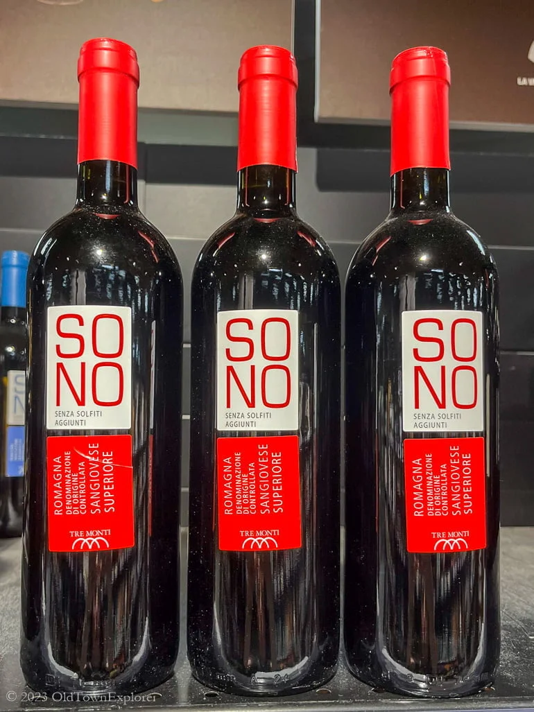 Tre Monte Sangiovese in Bologna, Italy