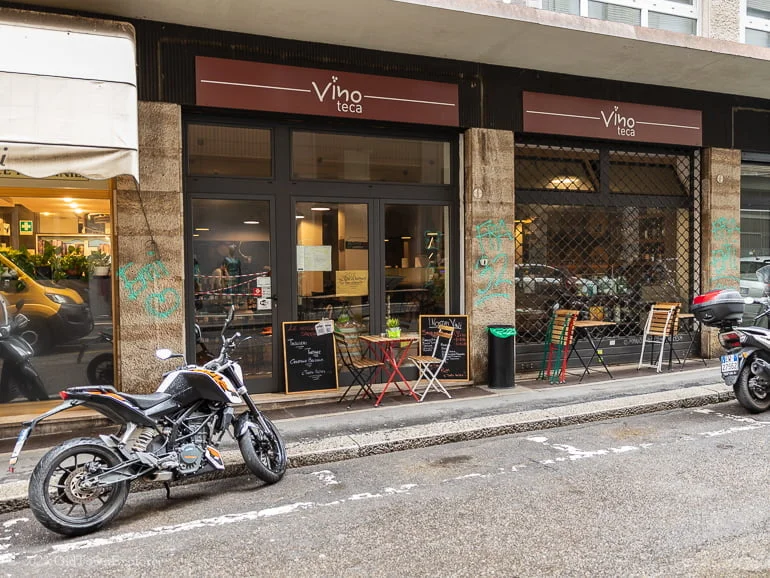 Vinoteca in Bologna, Italy