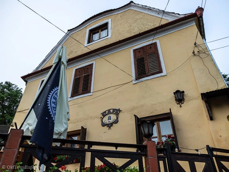 Cafe La Scara in Sighisoara, Romania