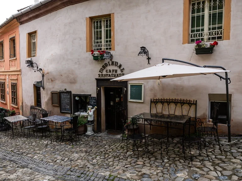 Medieval Cafe Restaurant in Sighisoara, Romania