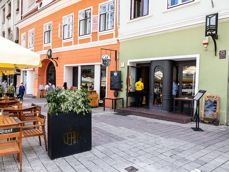 Ceaun Restaurant Square in Brasov Romania