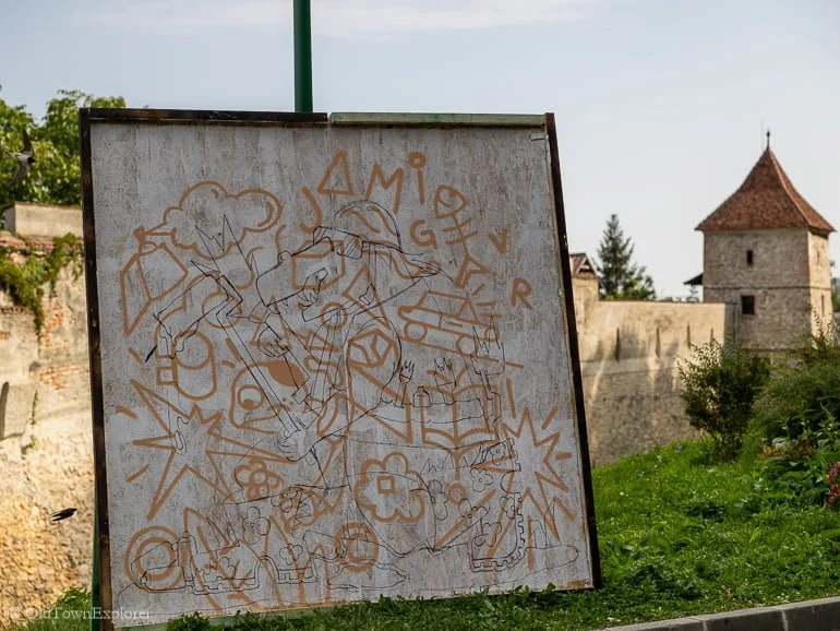 Street Art in Brasov Romania Street Art in Brasov Romania