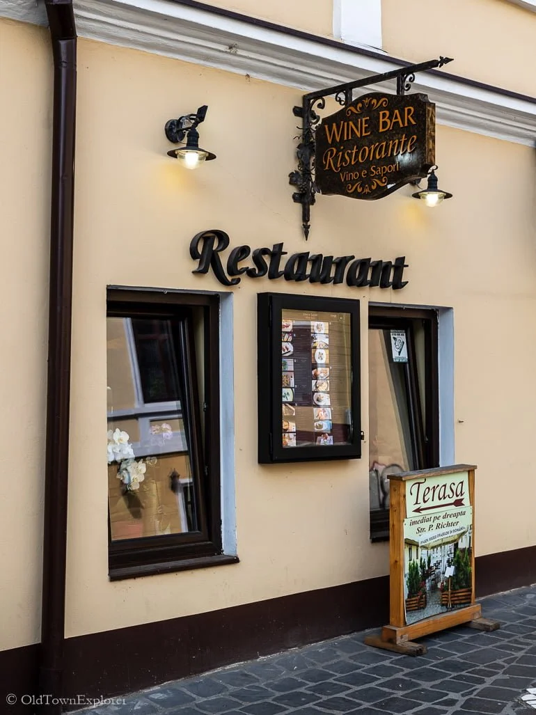 Vino e Sapori Wine Bar in Brasov Romania