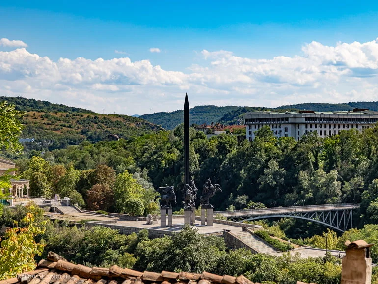 Monument to the Assen Dynasty in Veliko Tarnovo Bulgaria
