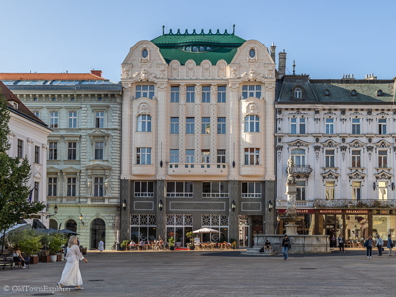 PALACE OF THE HUNGARIAN EXCHANGE BANK in Bratislava, Slovakia
