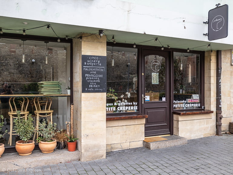Petite Crepery in Bratislava, Slovakia Petite Crepery in Bratislava, Slovakia