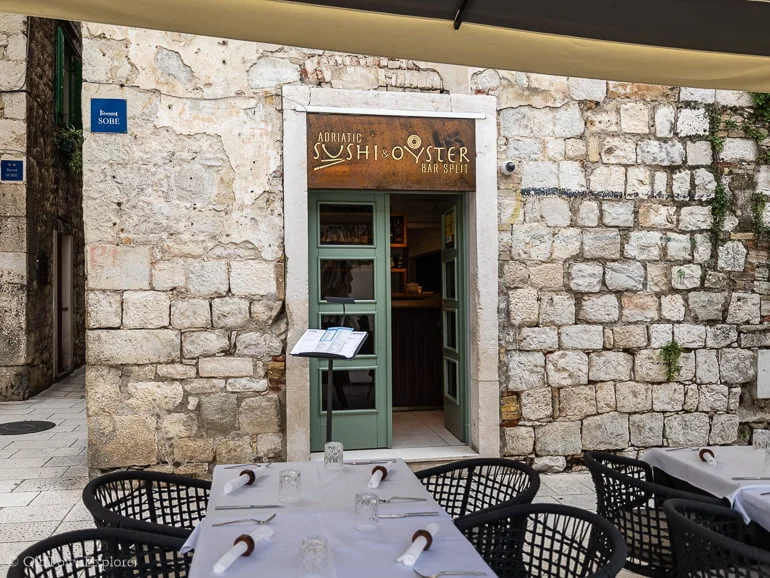 ADRIATIC SUSHI & OYSTER BAR in Split Croatia