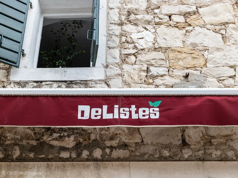 DELISTES RESTAURANT in Split Croatia