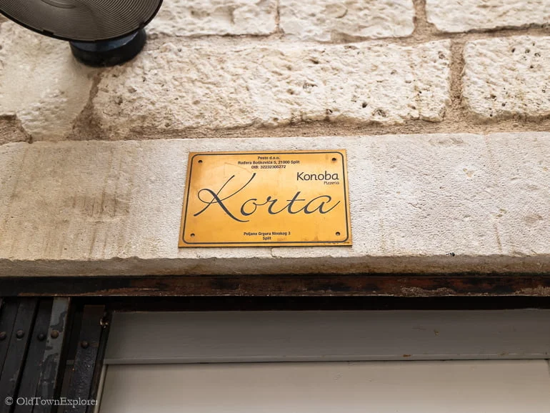KONOBA KORTA in Split Croatia