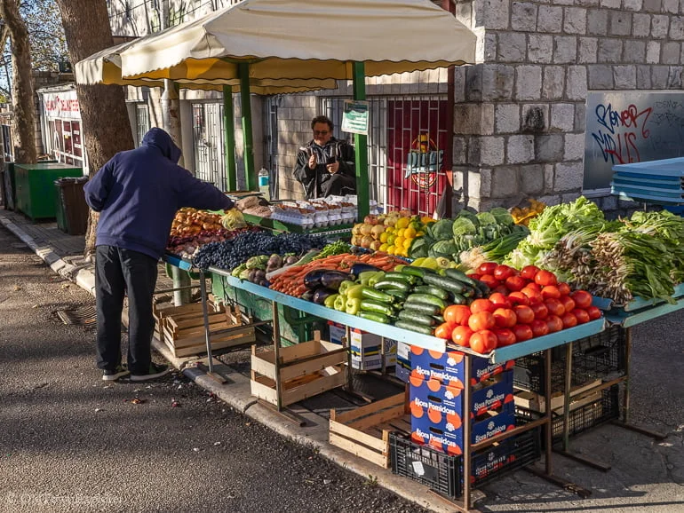 Pazar Green Market in Split, Croatia