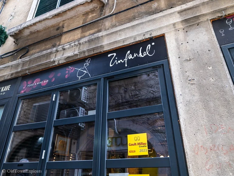 ZINFANDEL FOOD & WINE BAR in Split Croatia