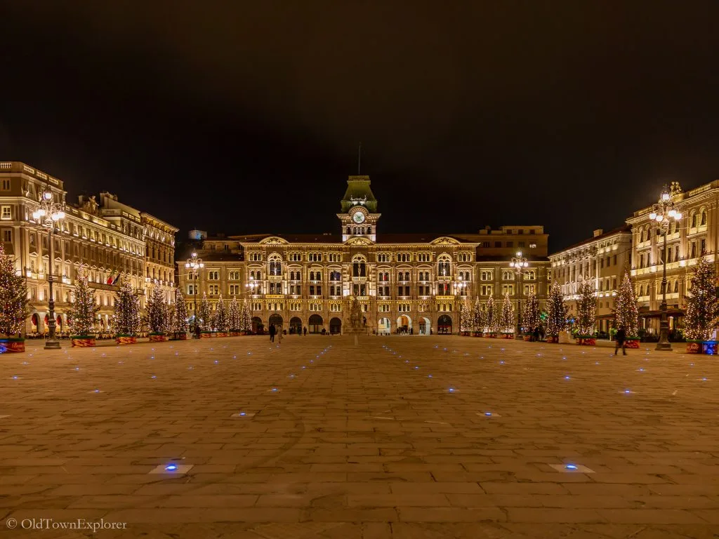 Piazza Unità d'Italia in Trieste, Italy