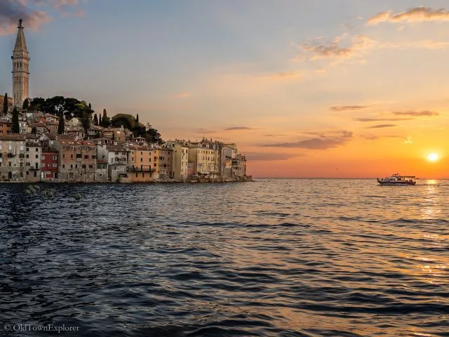 Rovinj Architecture Sunset in Rovinj, Croatia