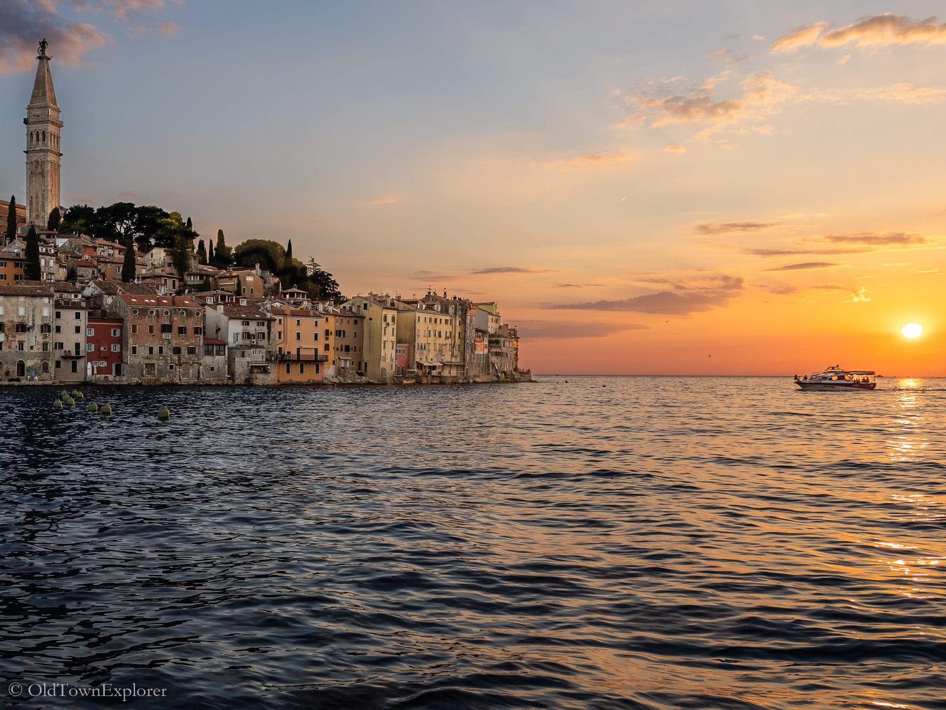 Sunset in Rovinj, Croatia