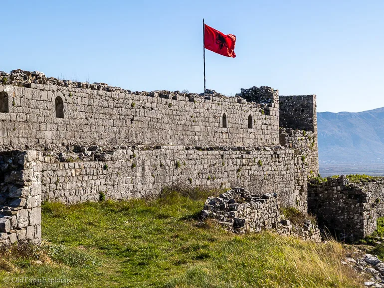 Balshaj's Tower at Rozafa Castle in Shkoder, Albania