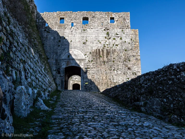 Barbakan at Rozafa Castle in Shkoder, Albania