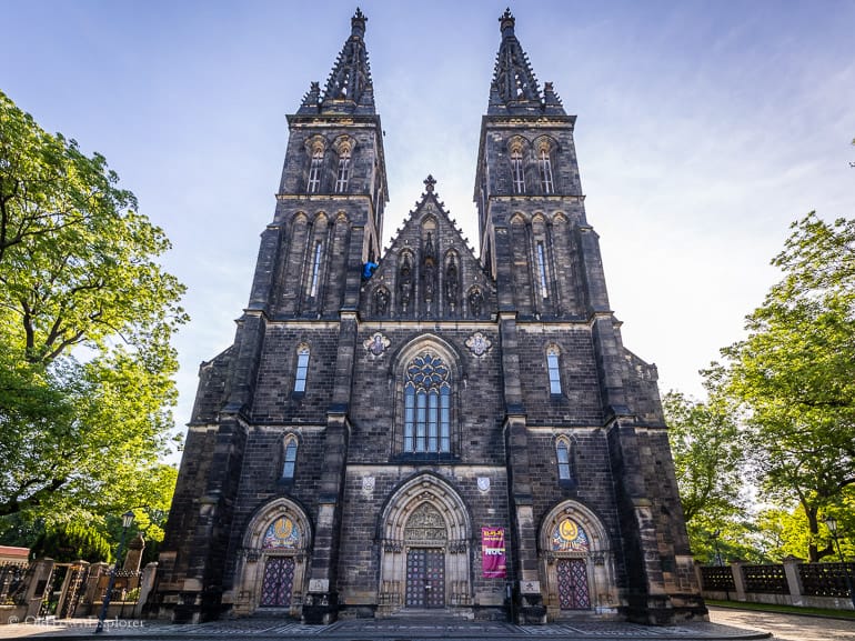 Basilica of Sts. Peter and Paul at Vysehrad in Prague, Czechia