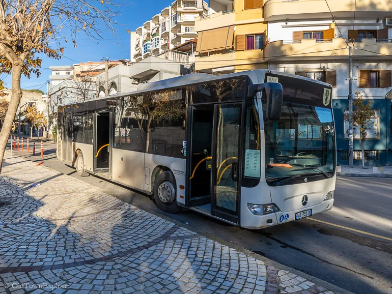 Bus from Saranda to Butrint, Albania Bus from Saranda to Butrint, Albania