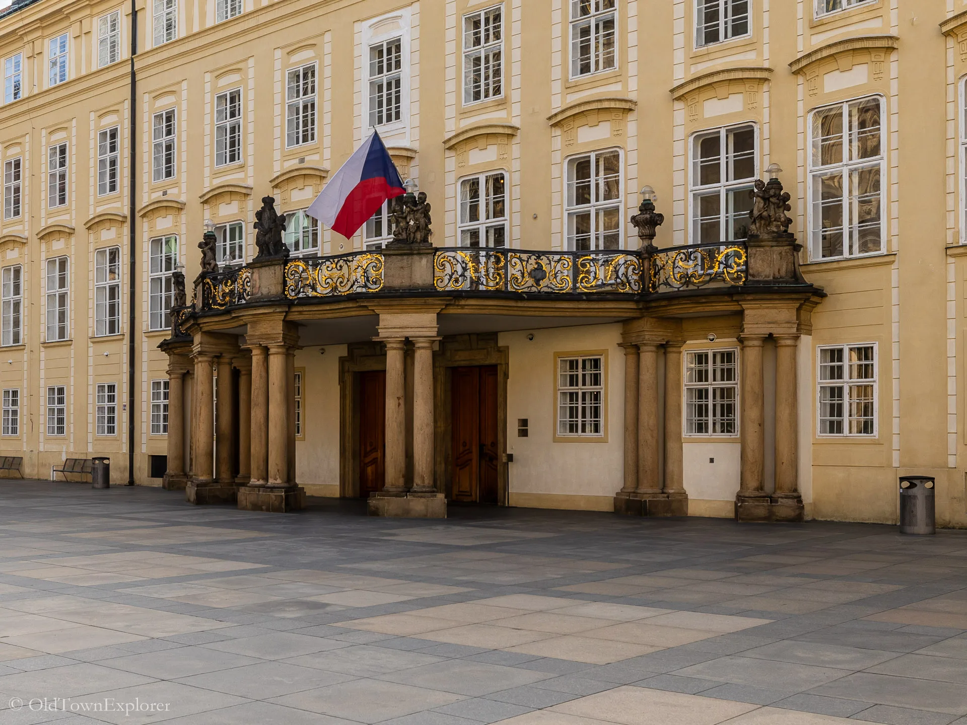 Czech Flag in Prague Czech Flag in Prague