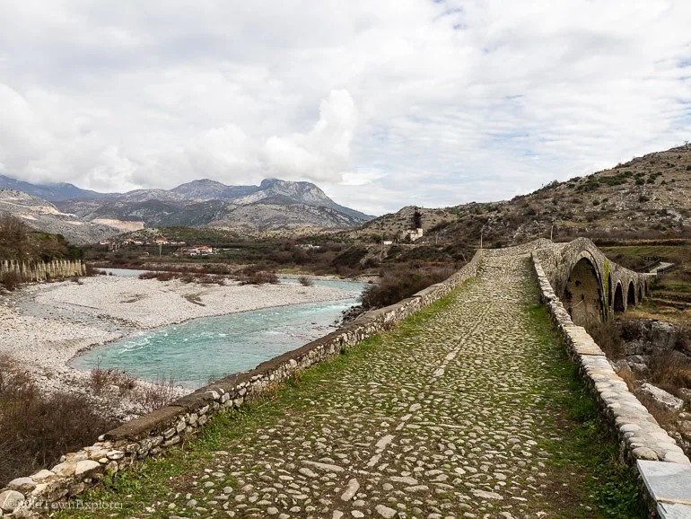 Mesi Bridge near Shkoder, Albania